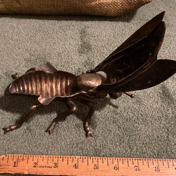 Vintage Italian Fly Ashtray/Secret Mid Century Modern Collectible 1970s Brass - Picture 3 of 11